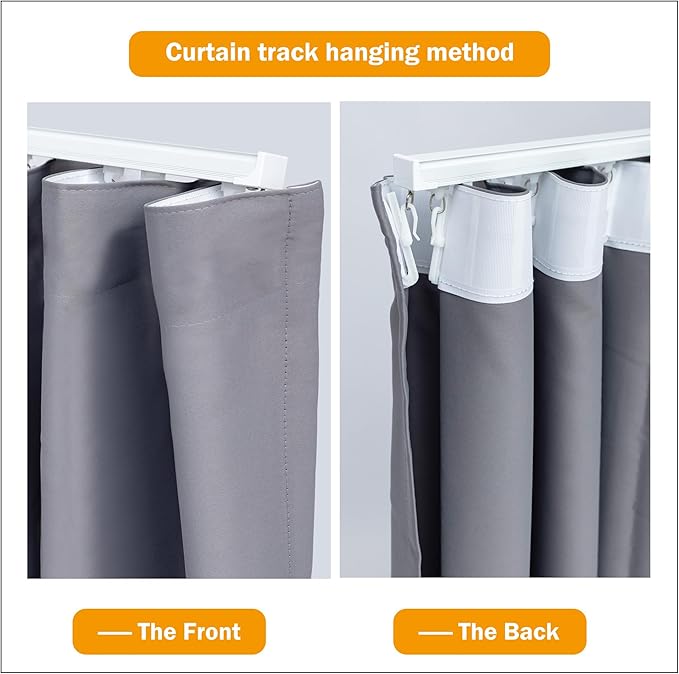 Hoeflife Room Divider Curtains Blackout Floor to Ceiling Curtain