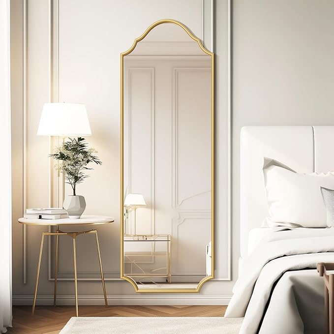 WallBeyond Arched Full Length Mirror Wall Mounted, Living Room, Hanging or