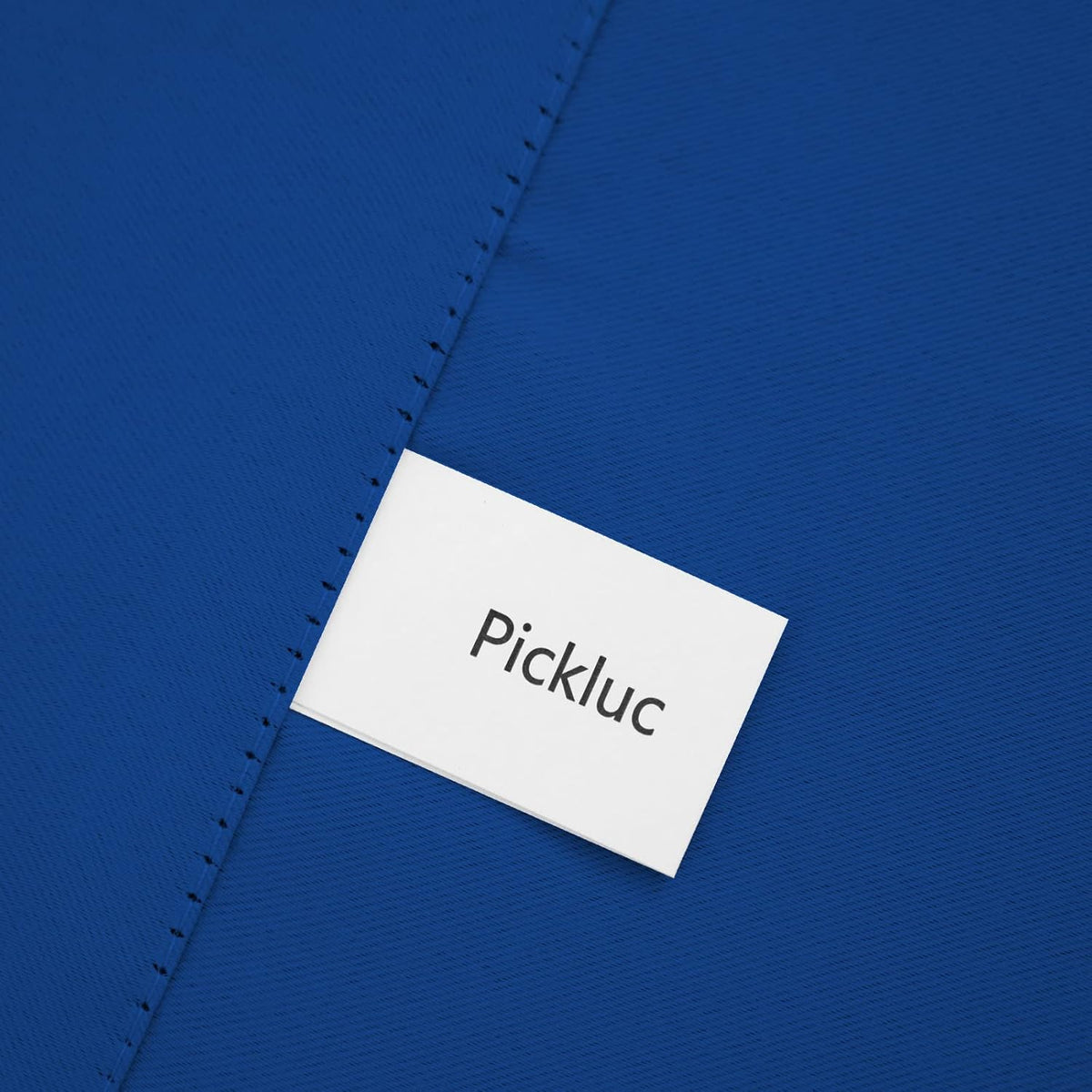 Pickluc Cafe Curtain (Half Window Tier Curtain) 36 Inches Long, Rod Pocket Kitchen Curtain, Short Blackout Curtain for Small Window, 2 Panels, 30" Wide and 36" Length, Blue