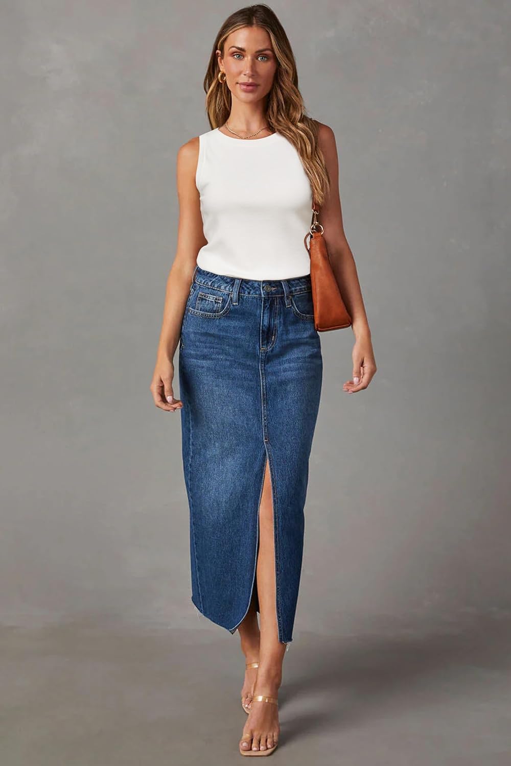 Arach&Cloz Women's Wool Blend Sweater - Non-See-Through Summer Business Casual Tank Top