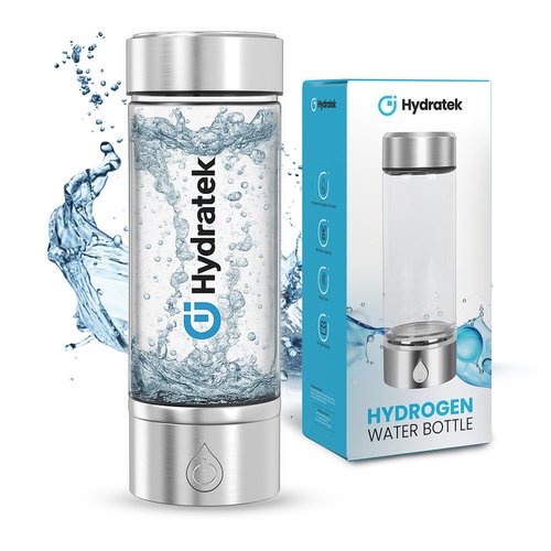 Hydrogen Water Bottle Generator with SPE/PEM Technology, Ionized Water Bottle, Portable Hydrogen Water Ionizer Machine 420 ml for Gym, Hiking, Cycling, Running & Outdoor Use