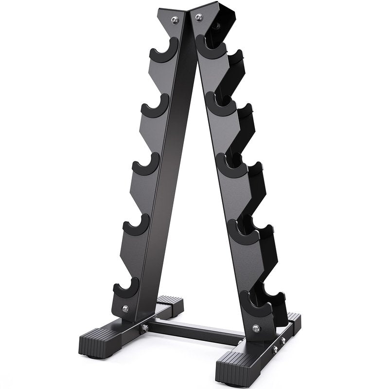 AKYEN A-Frame Dumbbell Rack Stand Only, Weight Rack for Dumbbells Compact Home Gym Space Saver, 480/800LBS Weight Capacity