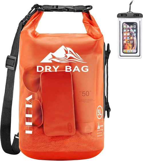 HEETA Waterproof Dry Bag - Lightweight Roll Top Storage for Travel & Outdoor | 5L/10L/20L/30L/40L Sizes