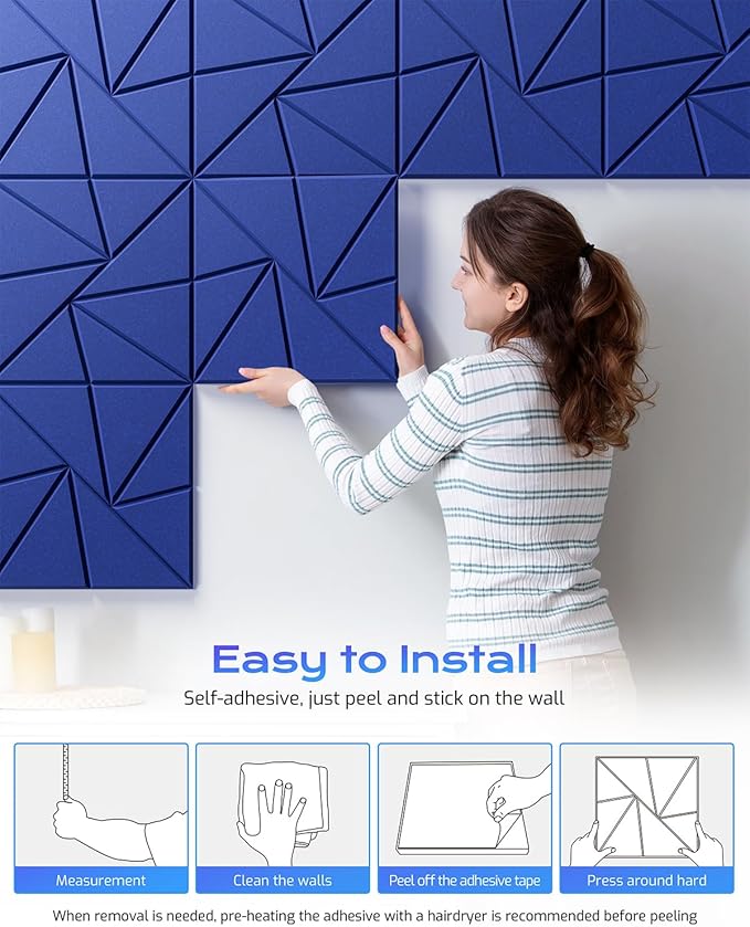 22 Pack Acoustic Panels, Sound Proof Foam Panels