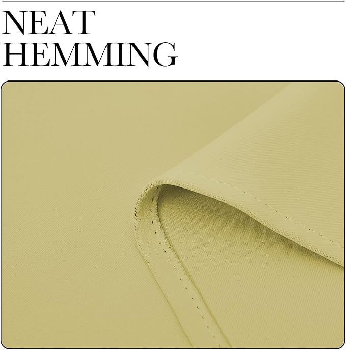 NICETOWN Paler Yellow Blackout Curtains