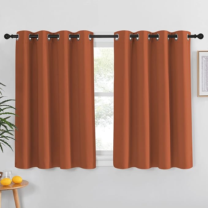 NICETOWN Blackout Burnt Orange Curtain