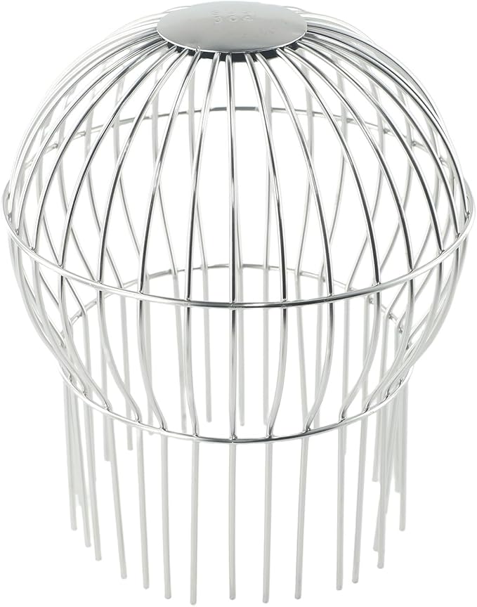 304 Stainless Steel Drain Filter Strainer, Anti-Blocking Round Downspout Mesh Cover for Roof Gutter Cleaning Tool(160MM)