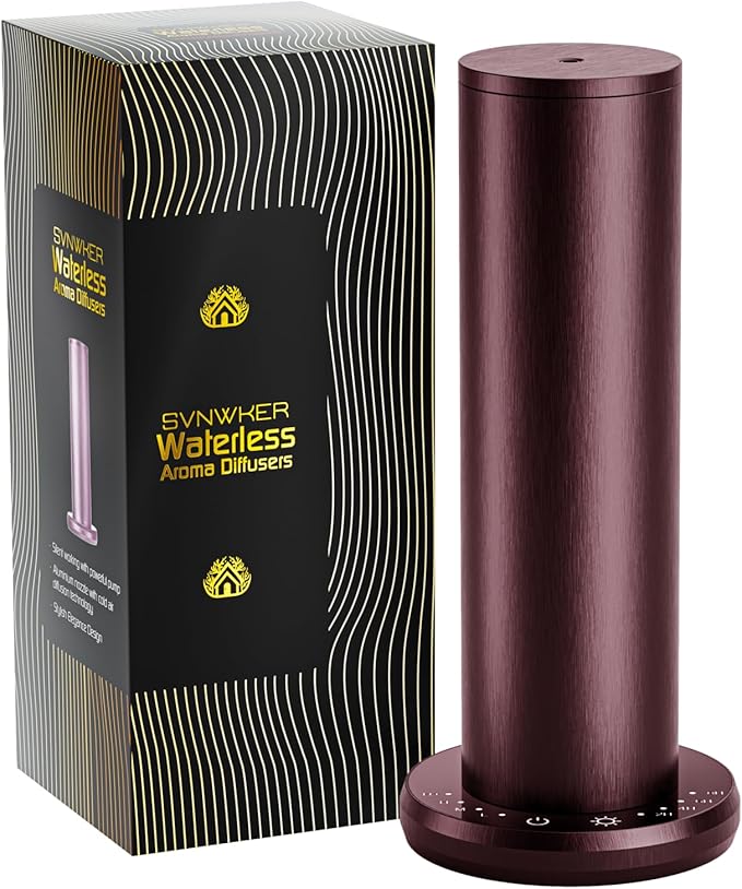 Waterless Essential Oil Diffuser,Aromatherapy Diffusers,Scent Diffusers for Home,Large Room, Hotel Scent Diffuser, 1000sq.ft, Aroma Diffusers (Dark Purple)
