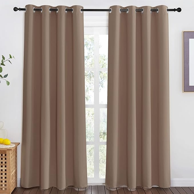 NICETOWN Blackout Doorway Curtain 80 inches Long