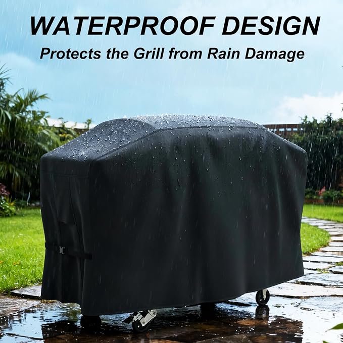 Griddle Cover for Blackstone 5482 36 inch Griddles with Hood, 600D Heavy Duty Rip-Proof & Waterproof BBQ Cover with Air Vent and Click-Close Straps