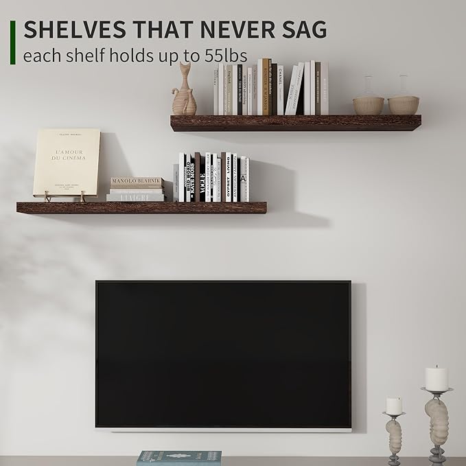 Marsmiles Wood Floating Shelves