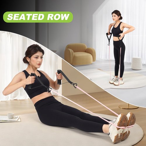 Resistance Bands with Handles, Pull Up Bands, Resistance Bands, Pull Up Assistance Bands, Exercise Workout Bands for Working Out, Body Stretching, Physical Therapy, Muscle Training (10-90LBS)