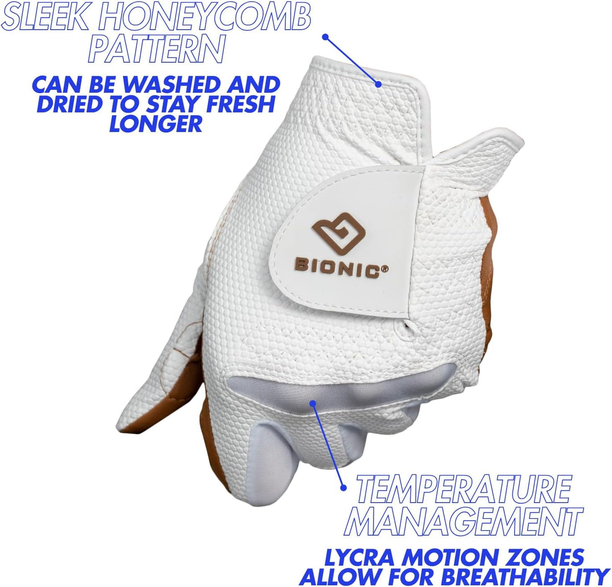 Bionic Women's Golf Glove - RelaxGrip 2.0 DX for Enhanced Comfort & Performance
