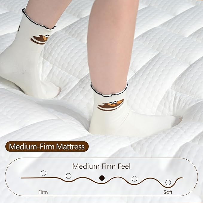 10-Inch Hybrid Twin Mattress - Premium Cooling Gel Memory Foam & 8.5" High Pocket Coils | CertiPUR-US Certified | Pressure Relief & Motion Isolation | 365-Night Risk-Free Trial