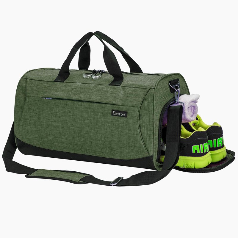 Kuston Sports Small Gym Bag for Men and Women Travel Duffel Bag Workout Bag with Shoes Compartment&Wet Pocket