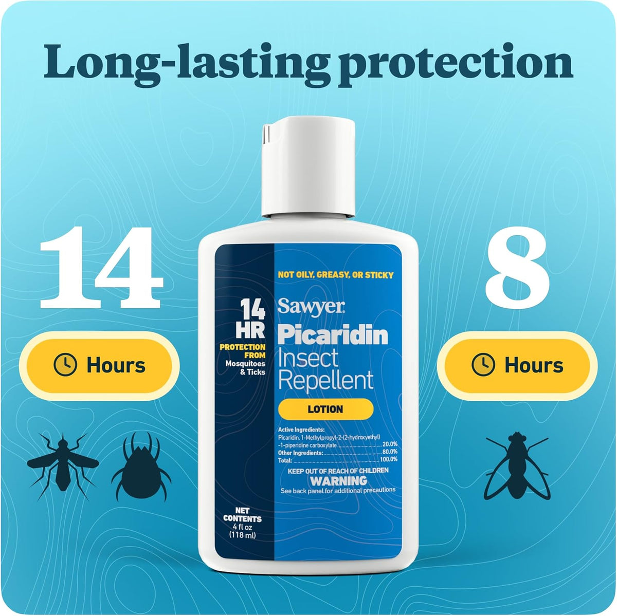 Premium Insect Repellent Lotion - 20% Picaridin, 4 oz | Sawyer Products SP564