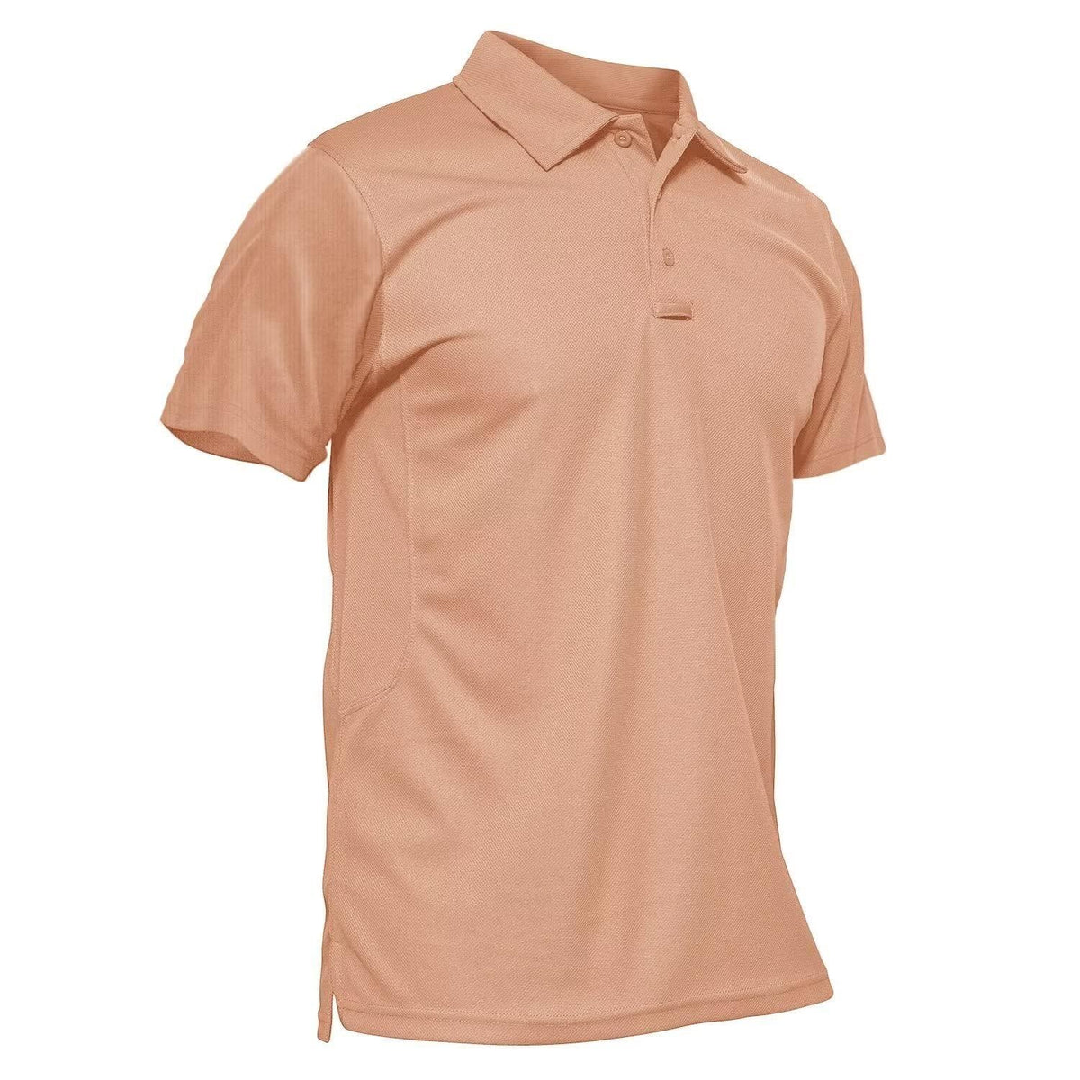 MAGCOMSEN Golf Polos for Men Dry Fit Short Sleeve Polo Shirts Breathable Athletic Polo Shirts Rugby Shirt Apricot XXL