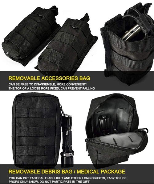CrogaGear Tactical Vest Airsoft Vest Adjustable Outdoors for Man Vest (CP)