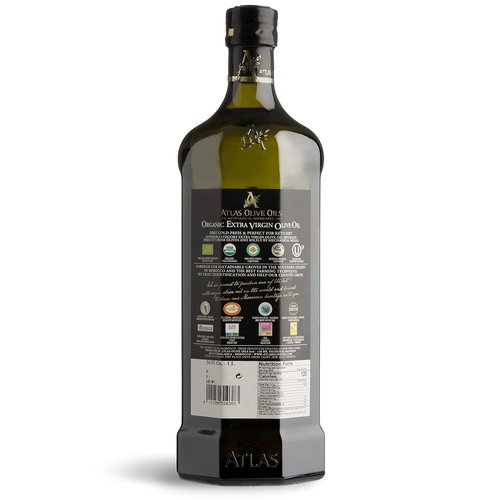 Atlas 1 LT Cold Press Extra Virgin Olive Oil - Polyphenol Rich, Organic & Unprocessed from Morocco | Award-Winning Quality