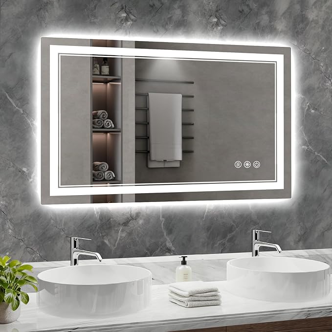 48x30 Inch LED Bathroom Mirror