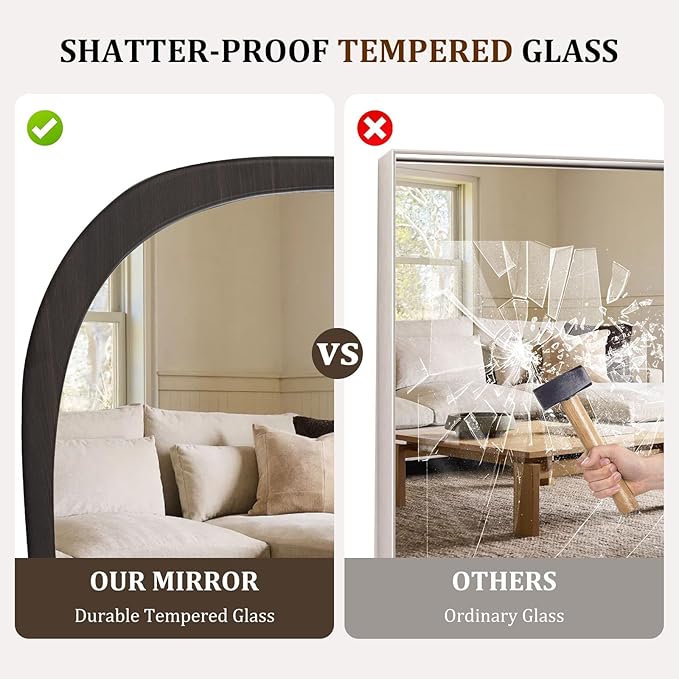 WallBeyond Asymmetrical Irregular Wall Mirror, Decorative