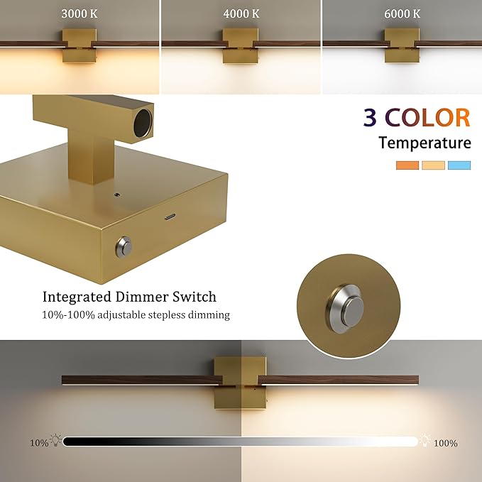 Rayogale 40 Inch Rechargeable Battery Operated Wall Sconce Set 2, 8000mAh