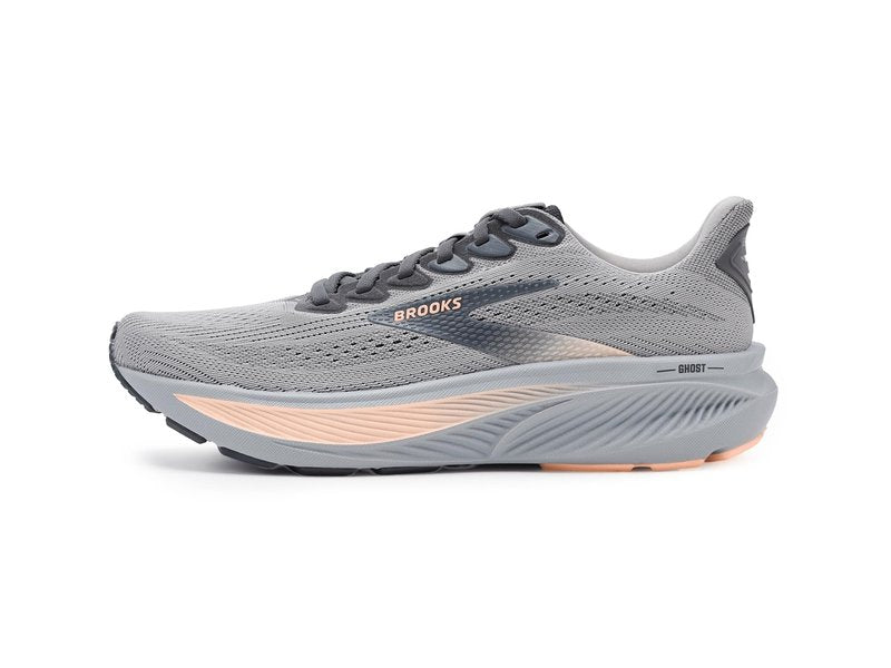 Brooks Women's Ghost 17 Alloy/Blackened Pearl/Peach 8 Medium