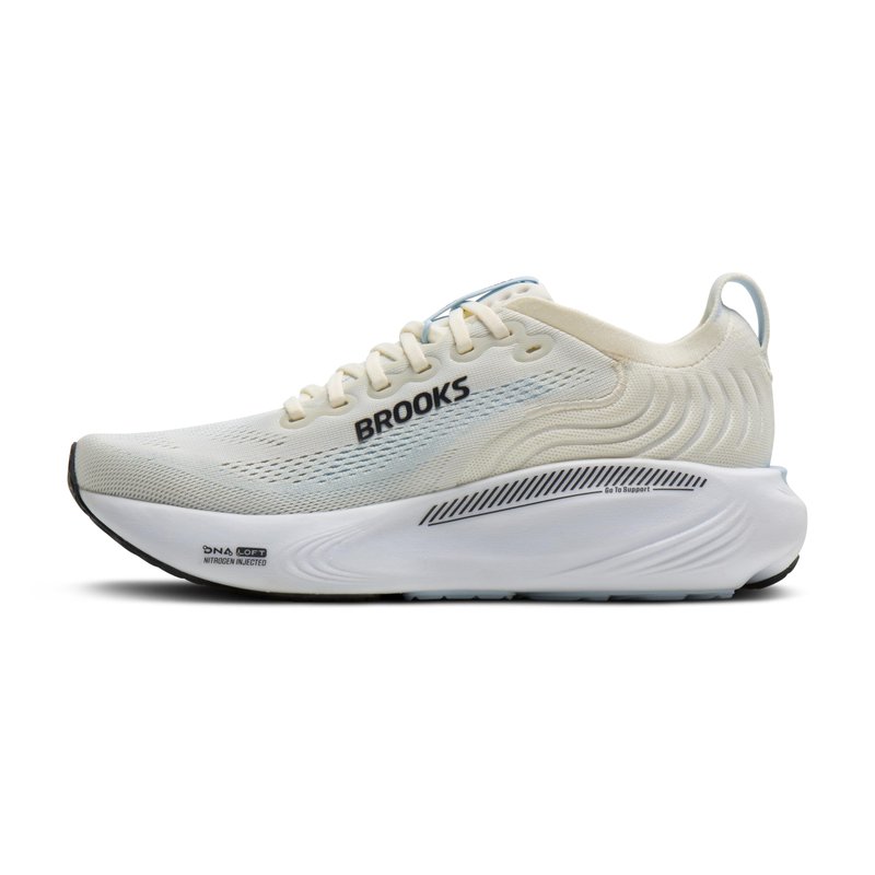 Brooks Women’s Adrenaline GTS 25 Supportive Running & Walking Shoe - Star White/Nantucket/Chrome - 7.5 Medium