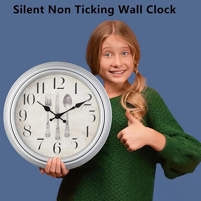 WOOPHEN Vintage Wall Clocks