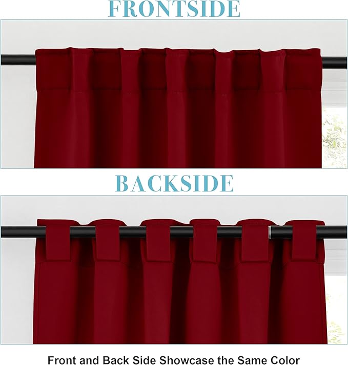 RYB HOME Decorative Room Darkening Curtains, Large Window Curtain Set