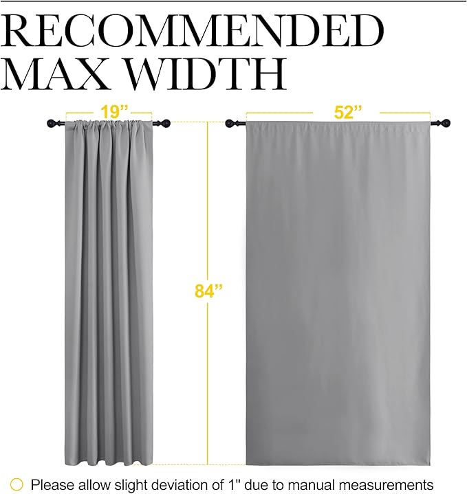 NICETOWN Blackout Curtains 84 inches Length
