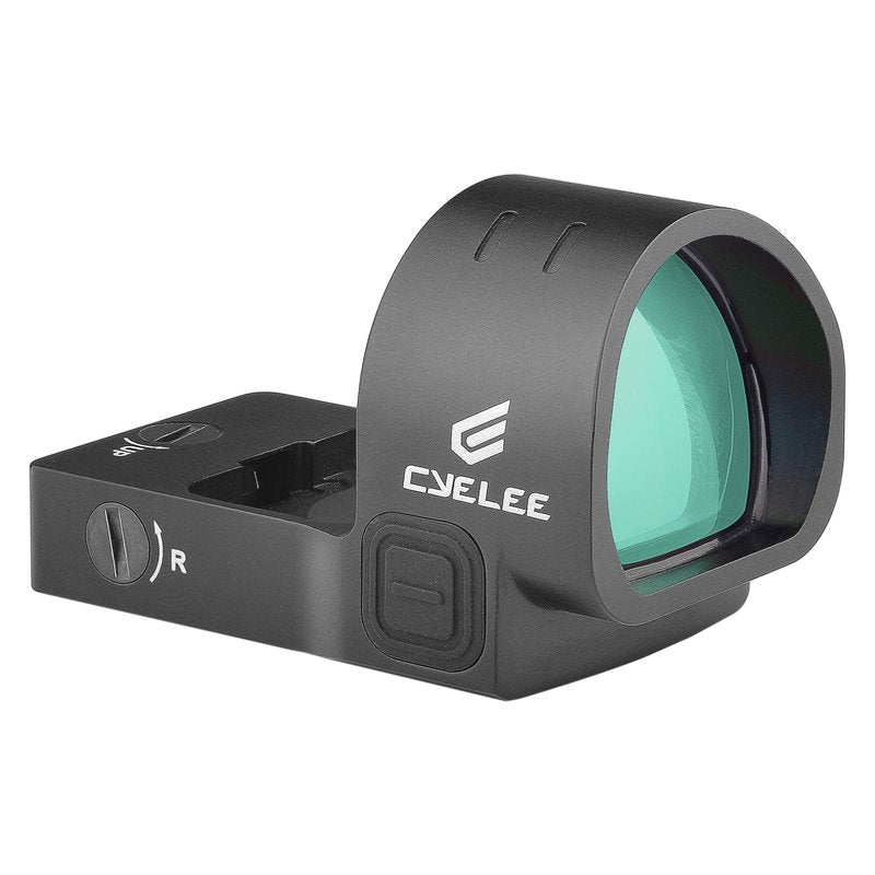 Cyelee Chameleon G-SRS8 Green Dot Sight with STIG-RS for RMR/SRO Footprints - 8MOA Reflex Sight with Large Objective Lens & Motion Deactivated Standby(Similiar to Shake Awake)