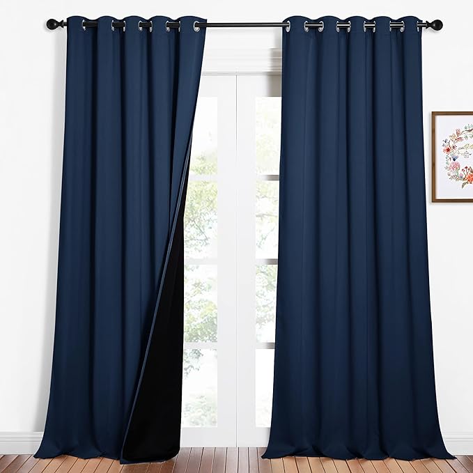 NICETOWN 100% Blackout Blinds, Laundry Room Decor Window Treatment Curtains