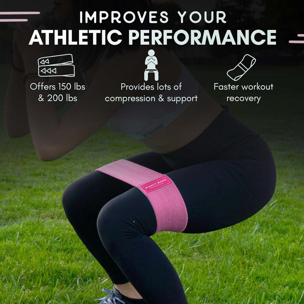 Resistance Band, Adjustable Exercise Bands, Heavy-Duty Exercise Resistance Bands for Working Out, Thick & Non-Slip, with Carrying Case, Pink