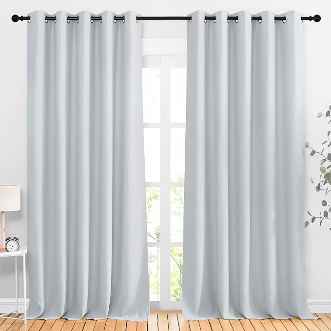 NICETOWN Patio Door Curtain Vertical Blinds, Grommet Room Darkening Curtain