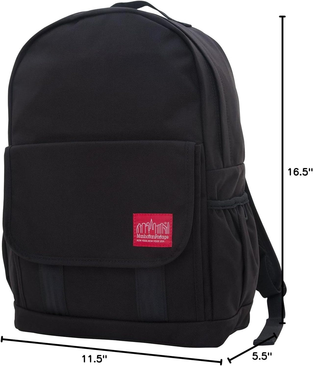 Washington Heights Black Backpack by Manhattan Portage | Stylish & Durable