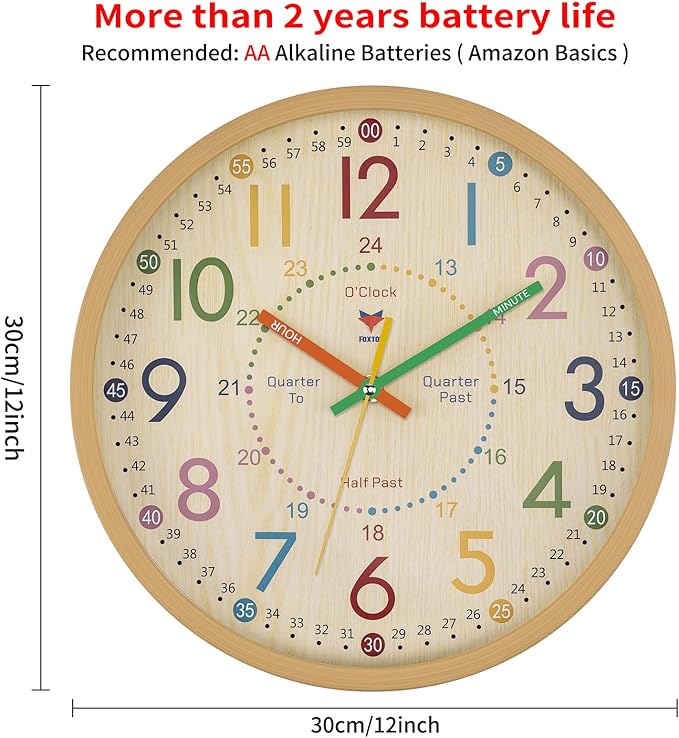 Foxtop Learning Clock for Kids