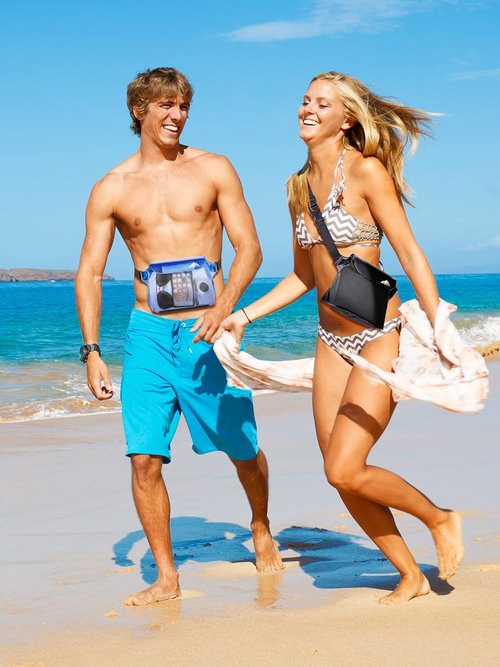 HEETA Waterproof Pouch - Touchscreen Dry Bag with Adjustable Waist Strap for Kayaking, Swimming & Beach | 2/3/4 Pack