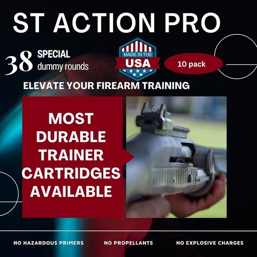.38 Special Safety Trainer Dummy Rounds - ST Action Pro Pack of 10 Inert Ammo Shells