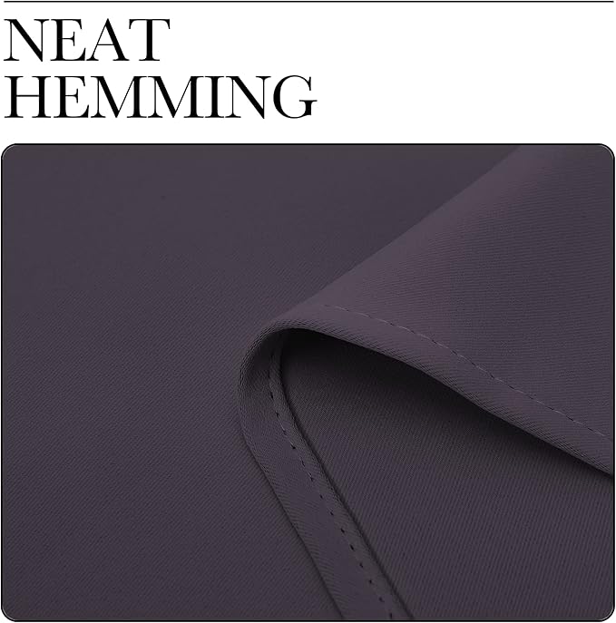 NICETOWN Greyish Purple Blackout Curtains 72 inches Length