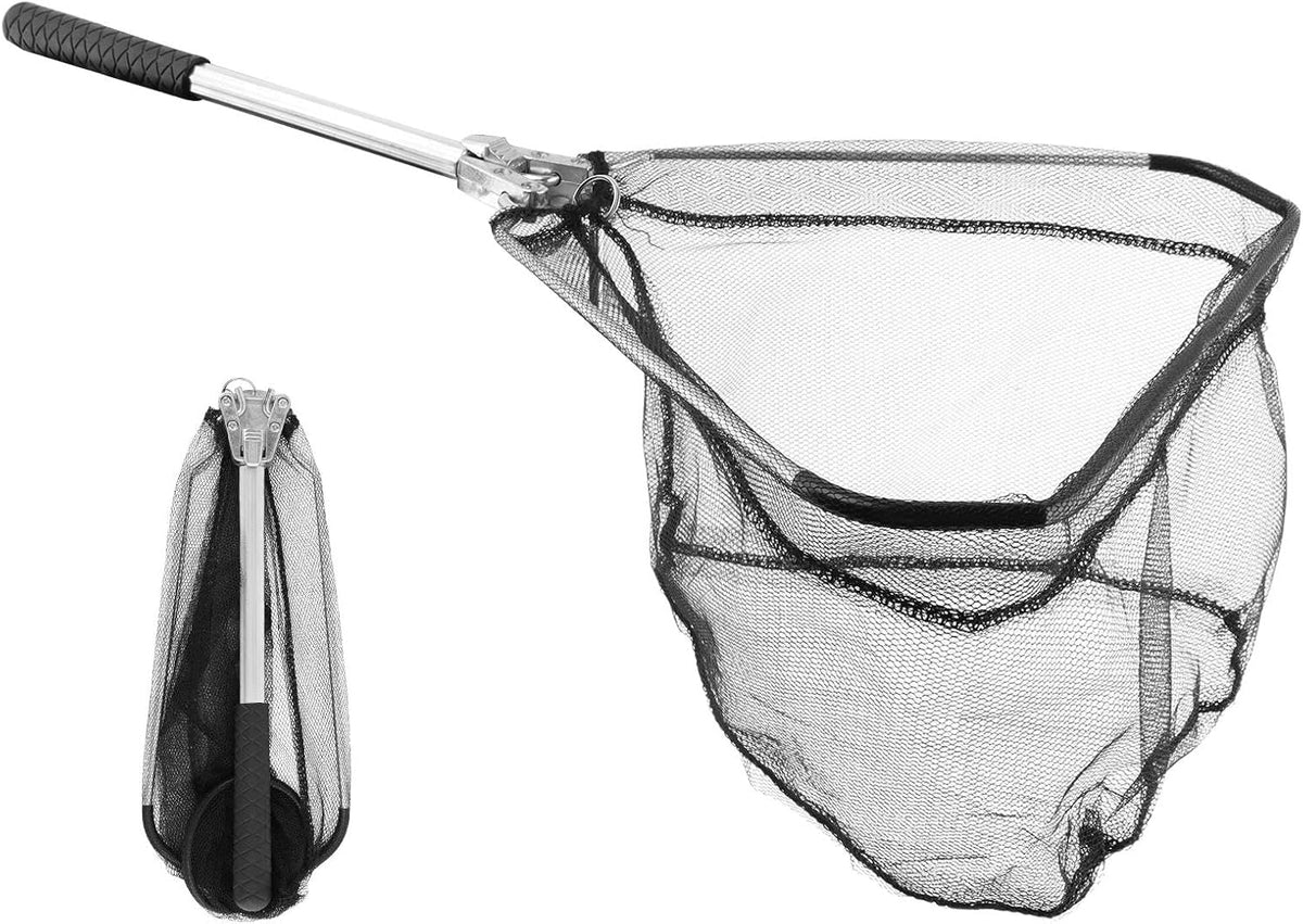 Skiennix Fishing Net - Collapsible Telescopic Handle with Durable Nylon Mesh | Small Size for Saltwater & Freshwater