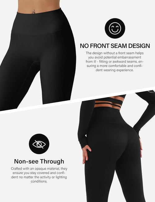 CHARMKING High Waisted Leggings - Soft Tummy Control, Non-See Through Yoga Pants | Plus Size, White, Large