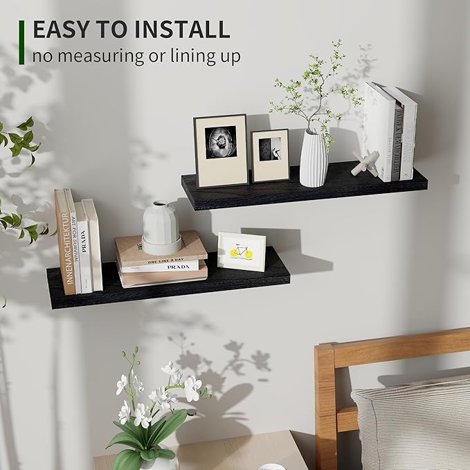 Marsmiles Wood Floating Shelves