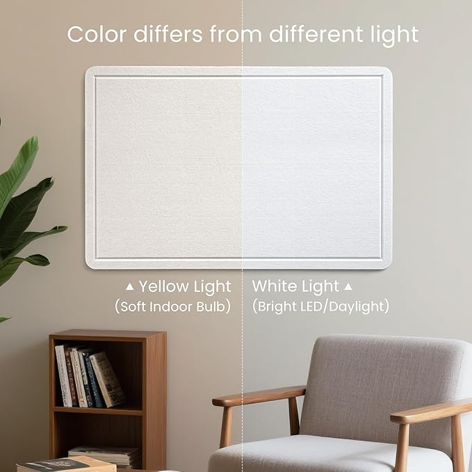 Lightomorrow Bulletin Board, 24 x 18 inches Felt Board Decorative Pin Board