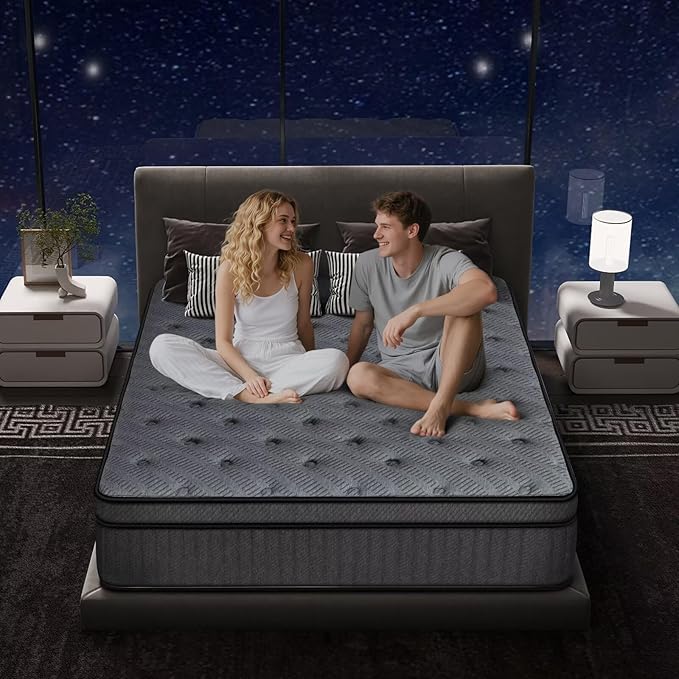 inight Twin Mattress 10 Inch, Upgrade Individual Pocket Springs Twin Hybrid Mattress in a Box, Memory Foam for Pressure Relief, Durable Edge Support Twin Size mattress, Medium Firm, Breathable Comfort