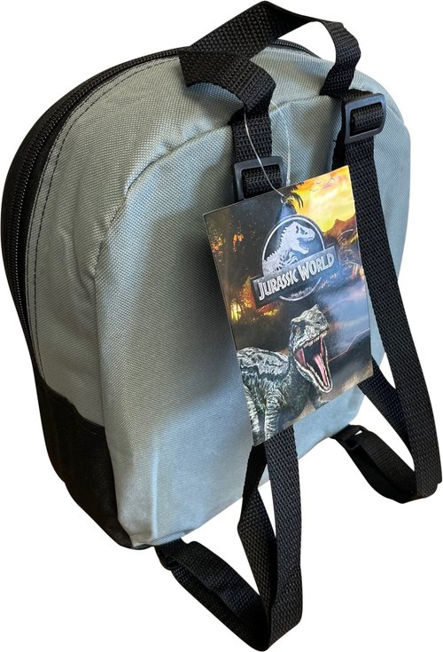 Fast Forward Jurassic World 11" Mini Backpack (Black-Grey-Red)