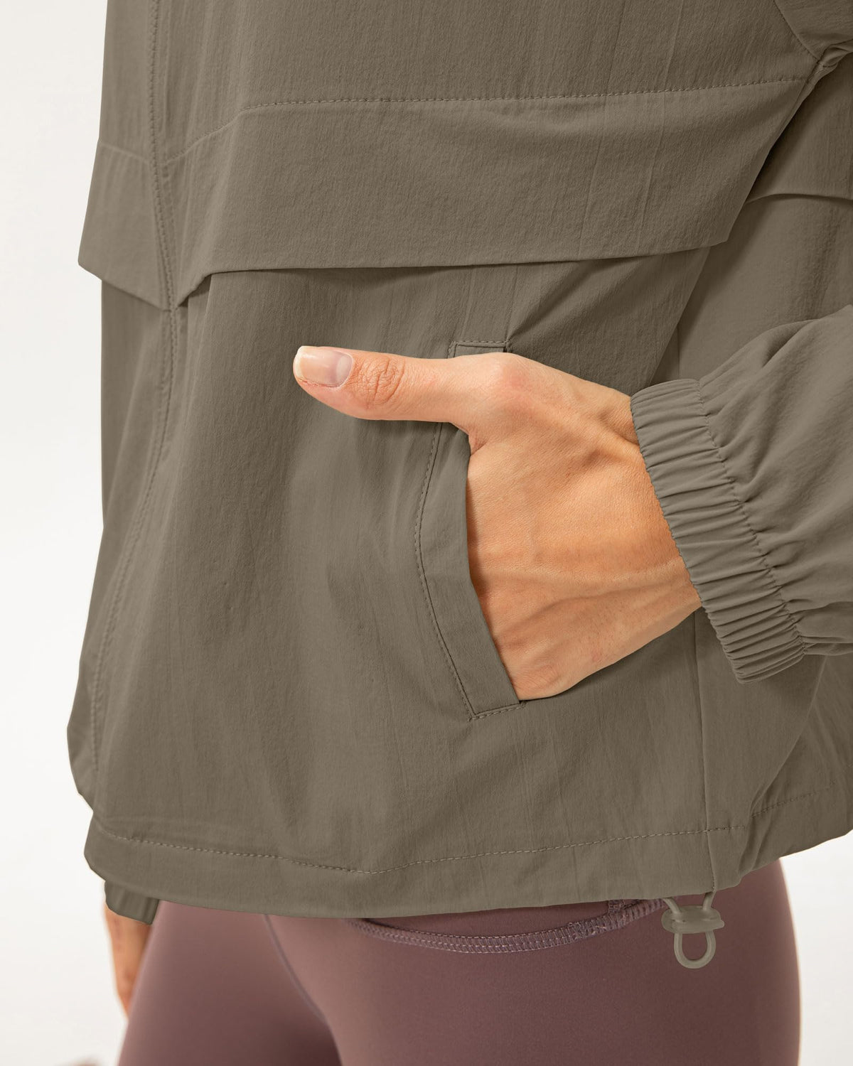 Locachy Women's Lightweight Zip Up Athletic Jacket Stand Collar Windproof Sun Protection Workout Outdoor Jacket Coffee Grey X-Large