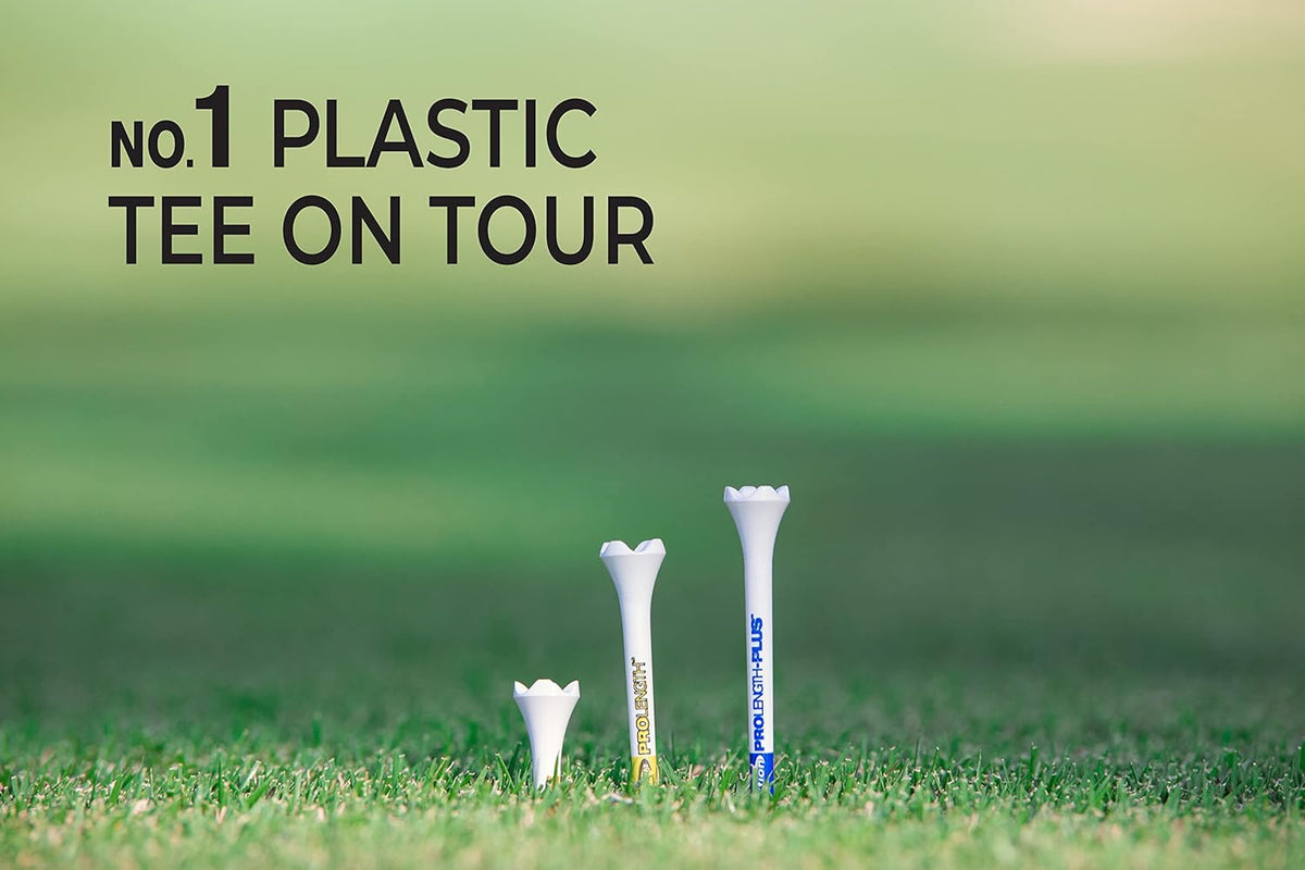 PrideSports PTS Plastic Golf Tees - 30 Count, 1.5 Inch | Top-Rated Plastic Tee for Irons & Woods