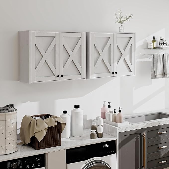 YOURLITE Laundry Cabinet, Medicine Cabinet, Bathroom Kitchen Storage Wall
