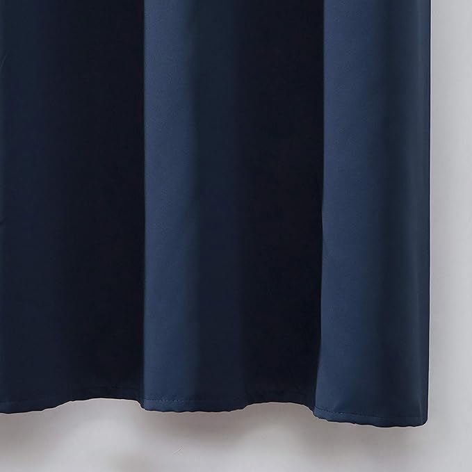 LEMOMO Navy Blue Thermal Blackout Curtains/42 x 72 Inch/Set of 2 Panels Room
